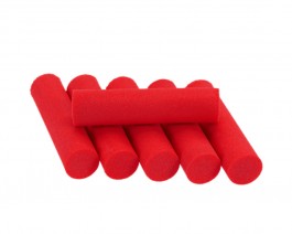 Foam Popper Cylinders, Red, 10 mm